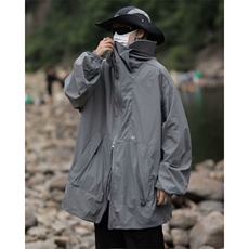 冰丝防水防晒衣男夏季薄款设计感青少年连帽防晒服外套FS84-P40，男装夹克，星座1008