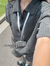 XZ809A/TZTZ03套装P85千鸟格套装，男装休闲套装，星座809A(原222-1)