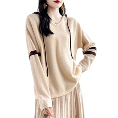 女士羊毛衫秋冬保暖纯色简约羊毛，女装羊毛衫，蒙莲贝斯