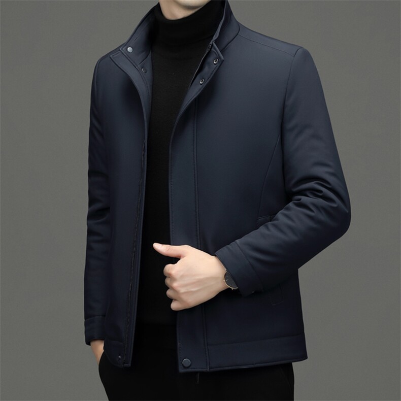 秋冬装夹克中老年人爸爸装棉衣帽子中年男士薄棉服YYM8616-P175,男装棉衣,星座1105-3