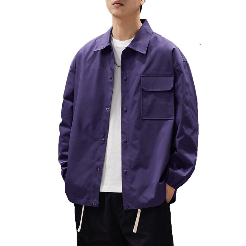 主推25年春秋轻薄翻领工装休闲夹克衬衫外套CS2404,男装夹克,电商A161