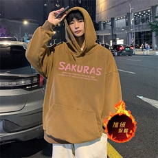 直播品质500克重磅美式做旧水洗卫衣SL1529-常规特P55加绒特P65，男装卫衣，电商A486