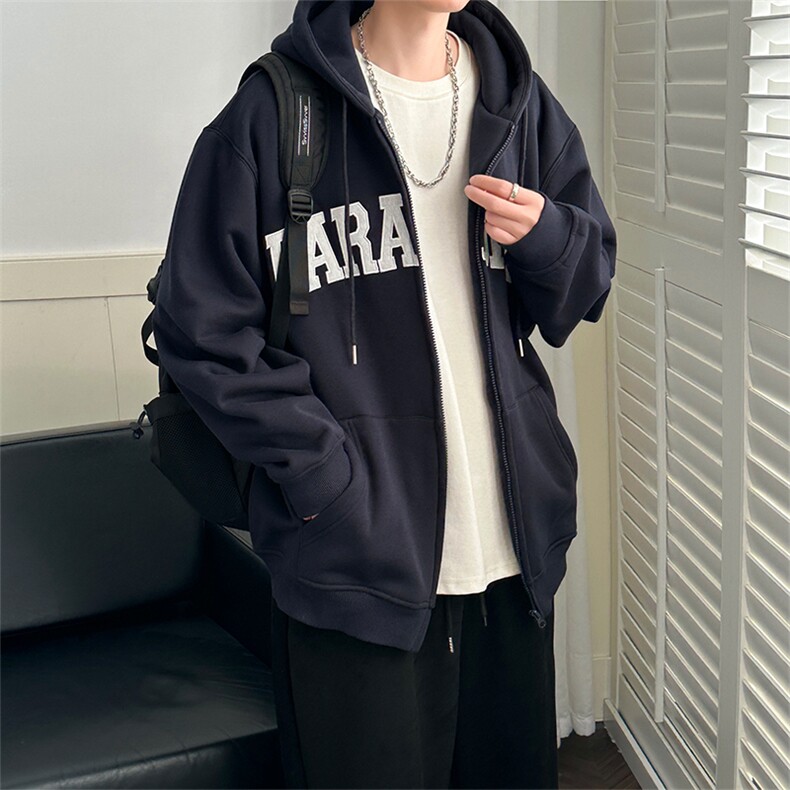 现货重磅宽松休闲绣花连帽卫衣外套男潮牌上衣A351-AW2499-P105,女装短外套,电商A351