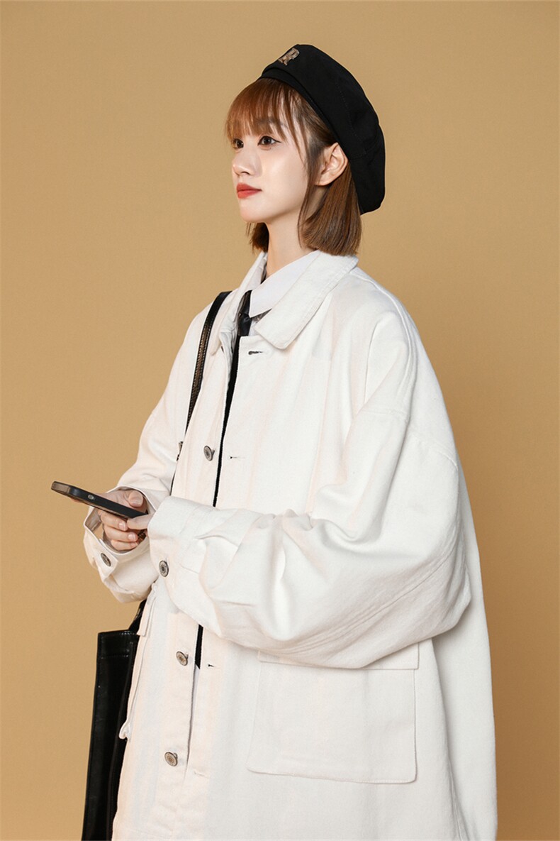 JK6089/P68秋装新款中性风工装立体大口袋水洗夹克男女大码上衣,男装夹克,电商A141