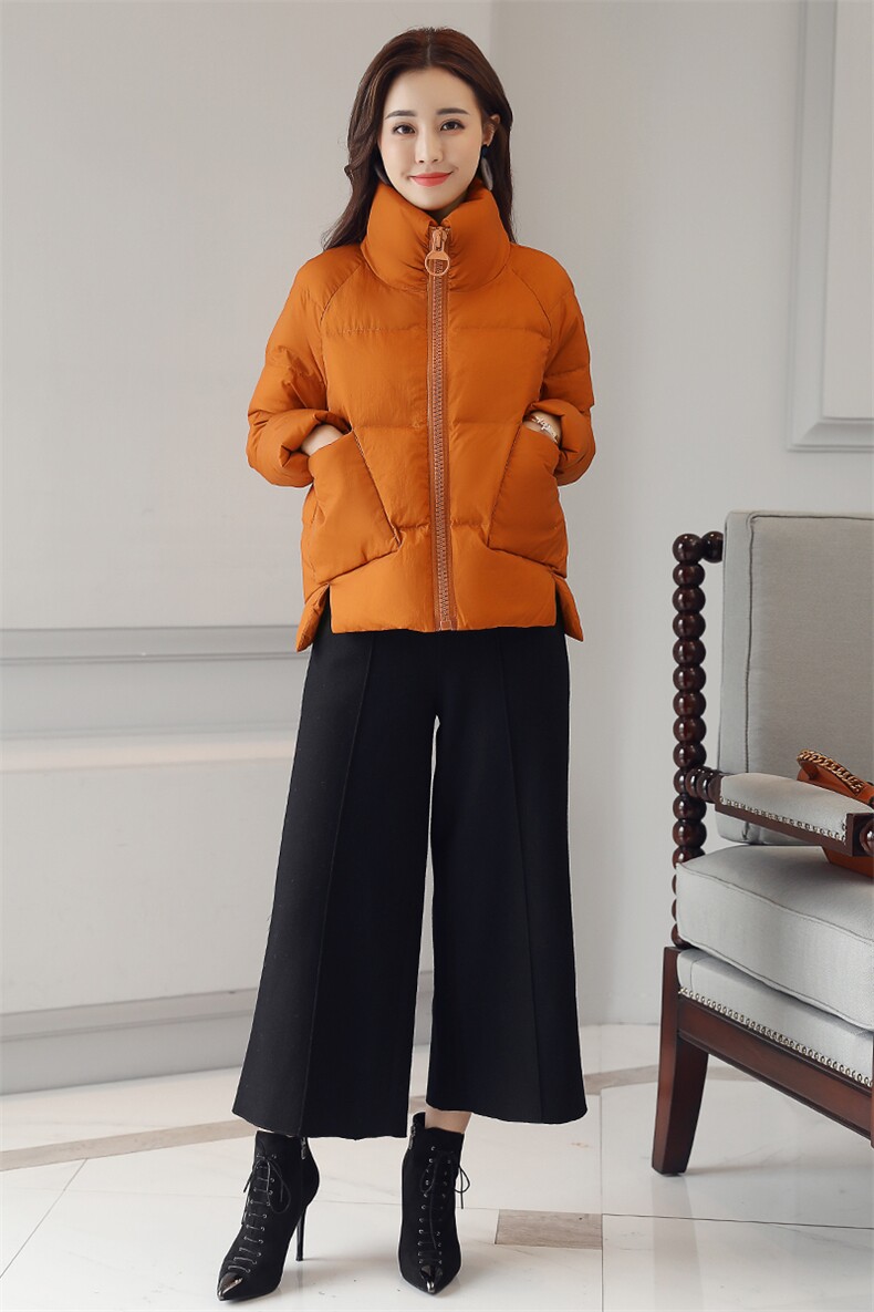 2023冬季新款面包服大口袋拉链手塞棉短款休闲棉服,女装棉衣/棉服,乐吉娜