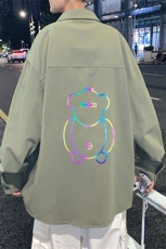 春季长袖衬衫男宽松港风衬衣男外套男CSCS276-P40，男装衬衫，电商B371