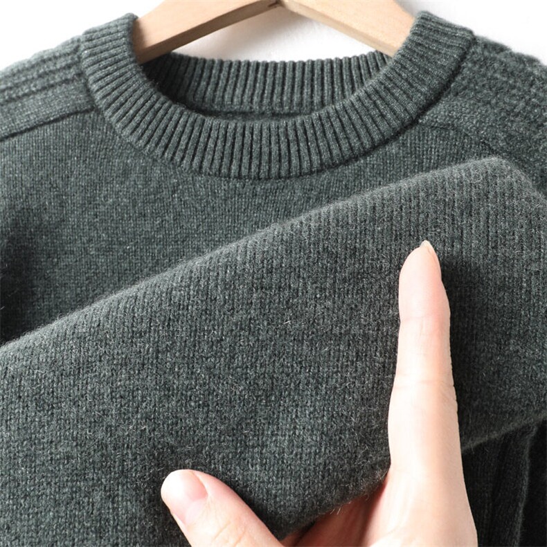 轻奢高货商场品质做工精细百分百山羊绒厚款套衫，男装羊绒套衫，钱塘207-1