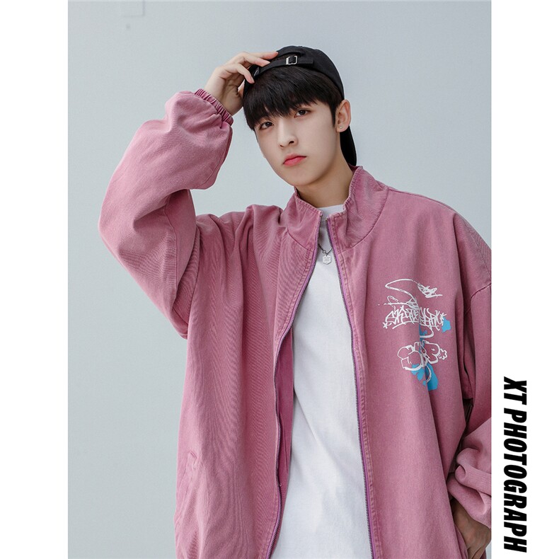 26春季款潮流休闲宽松情侣手绘夹克外套JK9138/P30,男装夹克,星座202