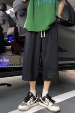 QK72092-P25冰丝七分裤男大码速干短裤男五分裤港风，男装休闲裤，电商A040