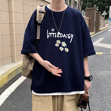 Q11068-P30春夏季七分袖t恤男大码五分袖男短袖中袖，男装T恤，电商A040