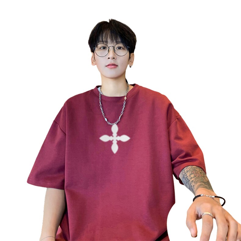 230g重磅纯棉!夏季短袖t恤男半袖男NT200-特P19控38,男装T恤,电商B367