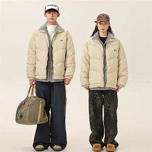 2025冬季新款男日系潮牌立领白鸭绒羽绒服加厚外套棉衣YR30-F255图片