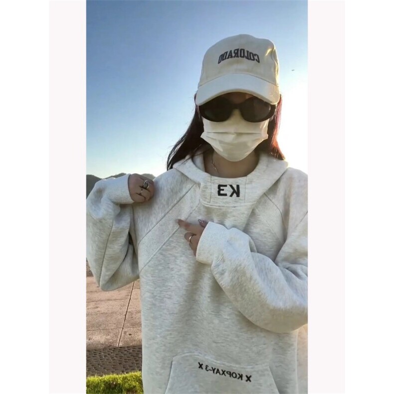 1506-1/WG3221加绒/P46白花灰色高领加绒连帽卫衣男女接刺绣外套,女装短外套,星座1506-1