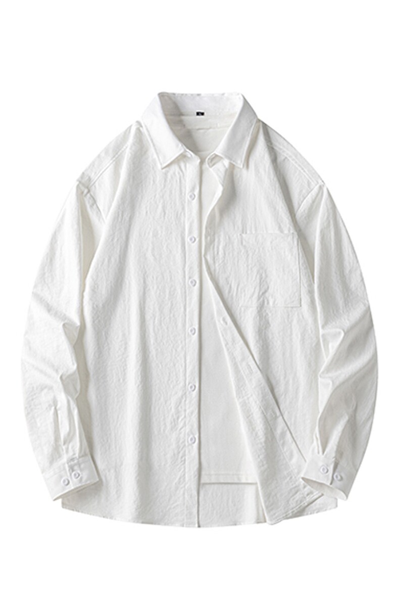25年春季纯色衬衫长袖大码宽松落肩现货DS-C323-1-2383-特批35,男装衬衫,电商C323-1