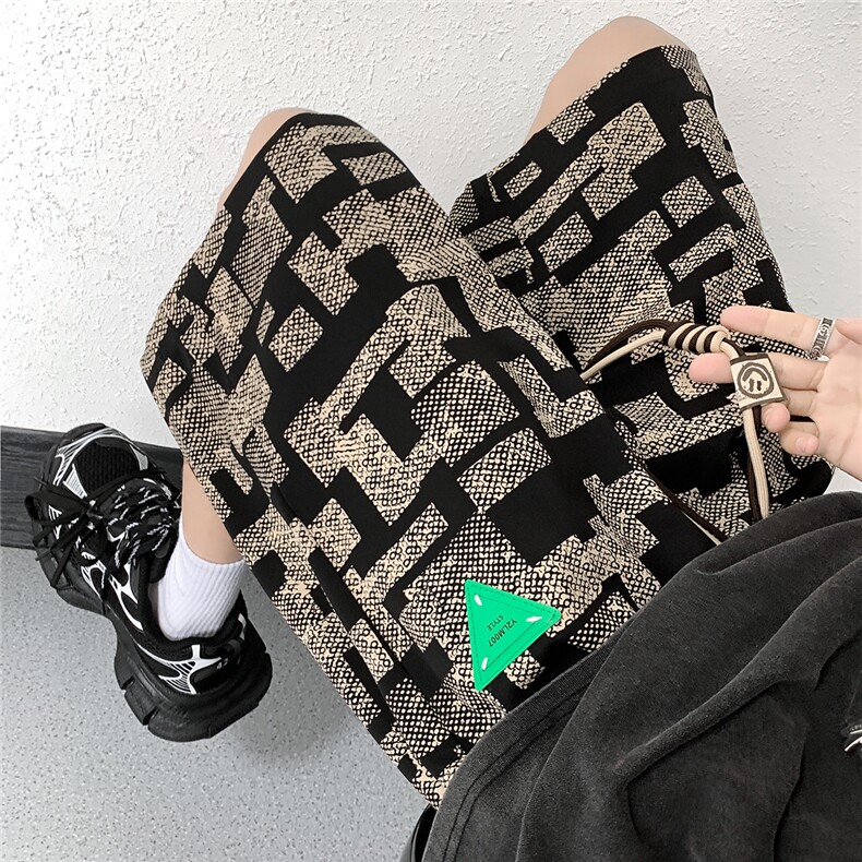港风短裤男大码中兴风短裤男士男潮流五分裤男DK8752P30控48,男装休闲裤,星座227-7