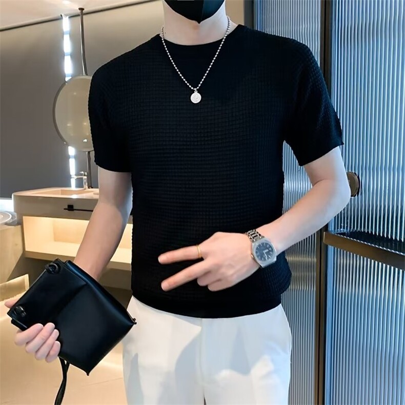 2023春夏季新款男休闲圆领短袖T恤D3332P35,男装T恤,星座1116-2