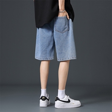 数据好夏季宽松牛仔短裤男五分裤A409-1N2522P45，男装牛仔裤，电商A409-1