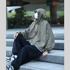 A726-P56日系休闲冲锋衣外套男款春秋季潮牌户外机能工装夹克，男装夹克，星座512-6