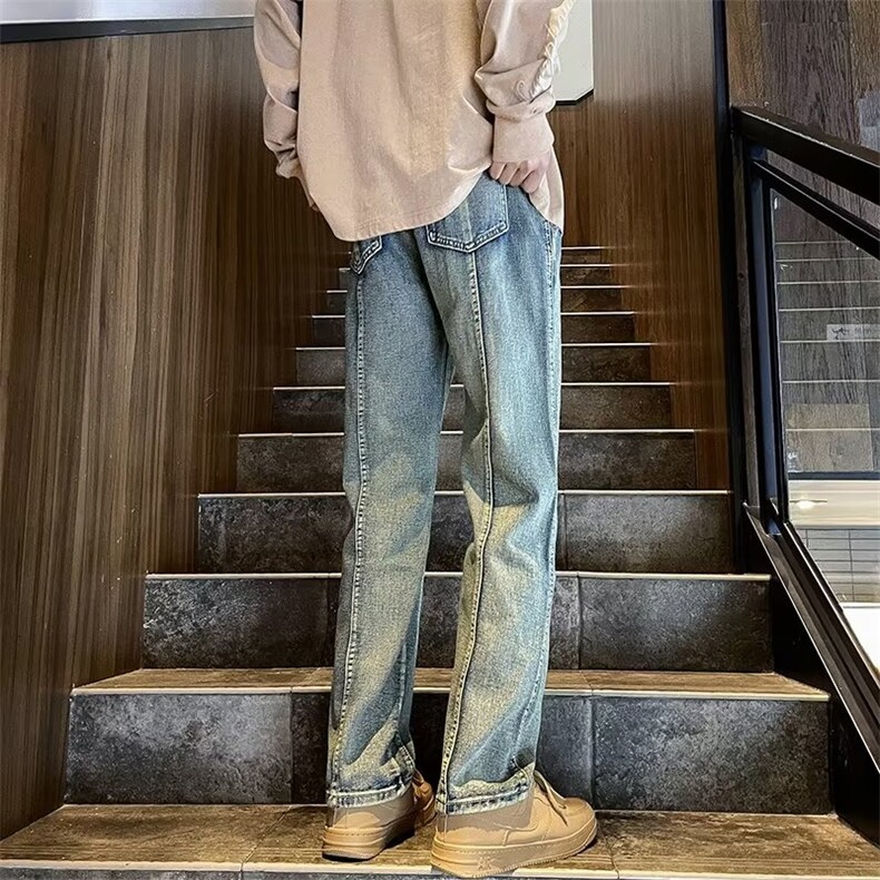 美式牛仔裤男款秋季长裤潮N8026P45,男装牛仔裤,星座1116-2