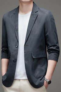 男士西装春季西服男单件上衣2023新款中青年男士春装单西外套便西,男装西服,电商B212（原钱塘6029）