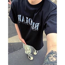 原版贴布刺绣纯棉短袖ZX0301-P35，男装T恤，星座313A(原308A-2)