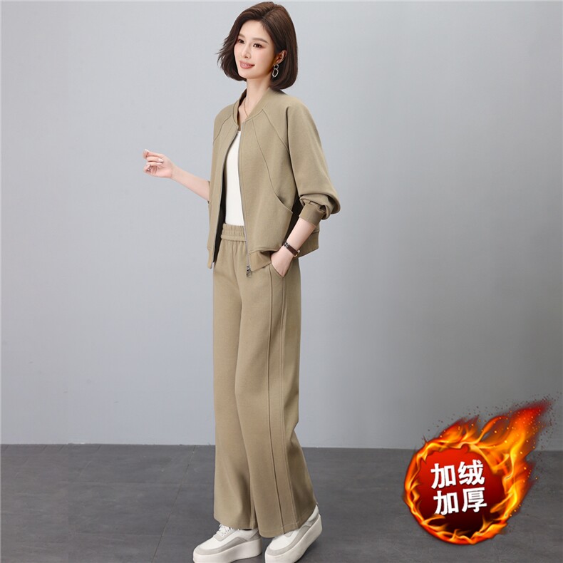 冬季套装女2025年新款中年妈妈装时尚洋气减龄大码休闲运动两件套,女装套装/套裙,涵誉