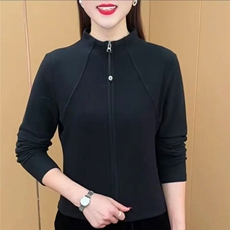 纯色百搭女装休闲新款秋冬季开衫长袖修身保暖德绒卫衣，男装棉衣，星座1210-1