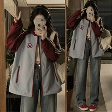 2025秋上新潮牌连帽冲锋衣夹克外套宽松休闲户外登山服C786-P105，男装夹克，星座911-2(原星座613-2）