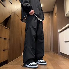 冲锋裤降落伞兵工装裤美式高街vibe风设计感休闲长裤K7527-P36，男装休闲裤，星座512-3