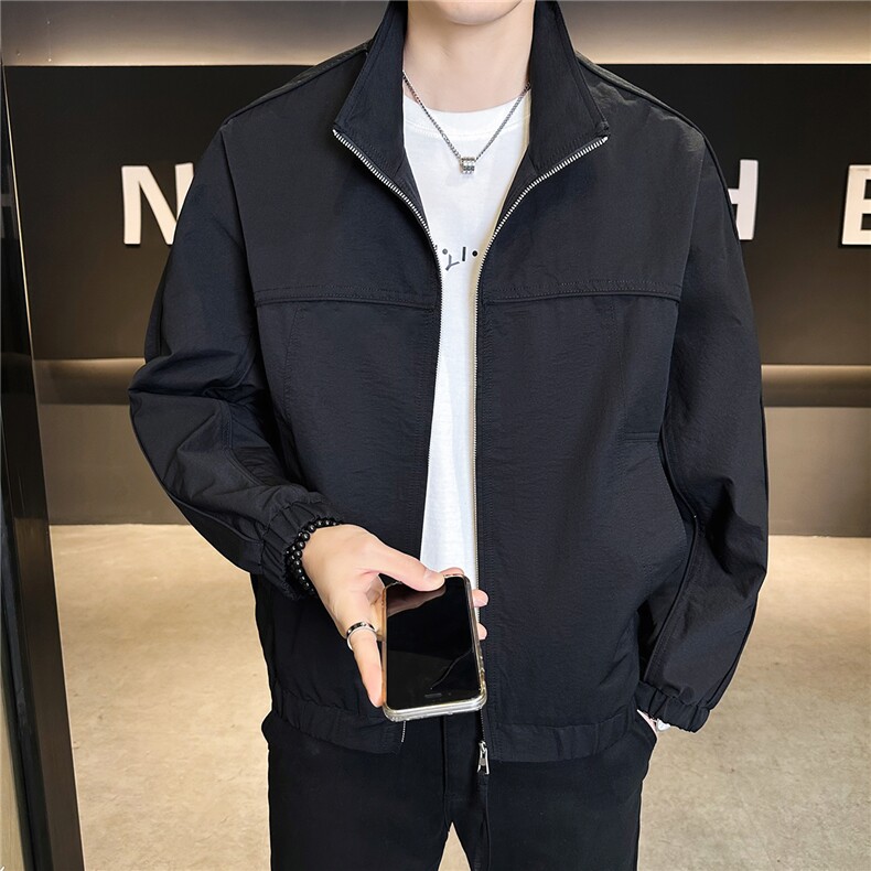 2026新款春季外套男款痞帅潮流百搭飞行员立领夹克A313-6806-P115,男装夹克,电商A313