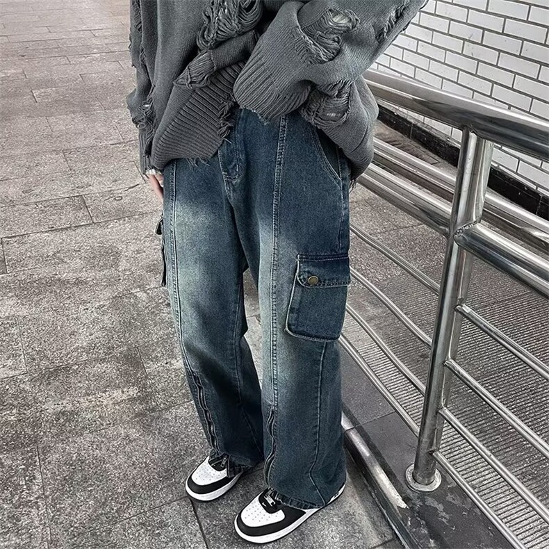 美式牛仔裤男款秋季长裤潮 NK723 P58图片