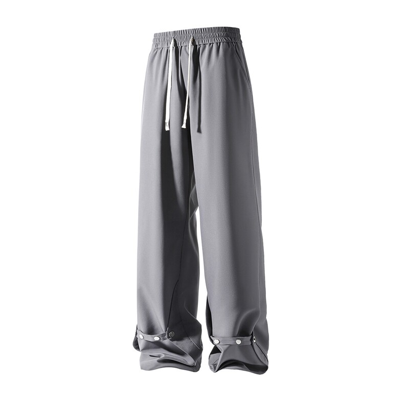 冰丝金属合扣百搭休闲裤K013立体92%聚酯纤维8%氨纶(S-2XL)TP25,男装休闲裤,电商A088