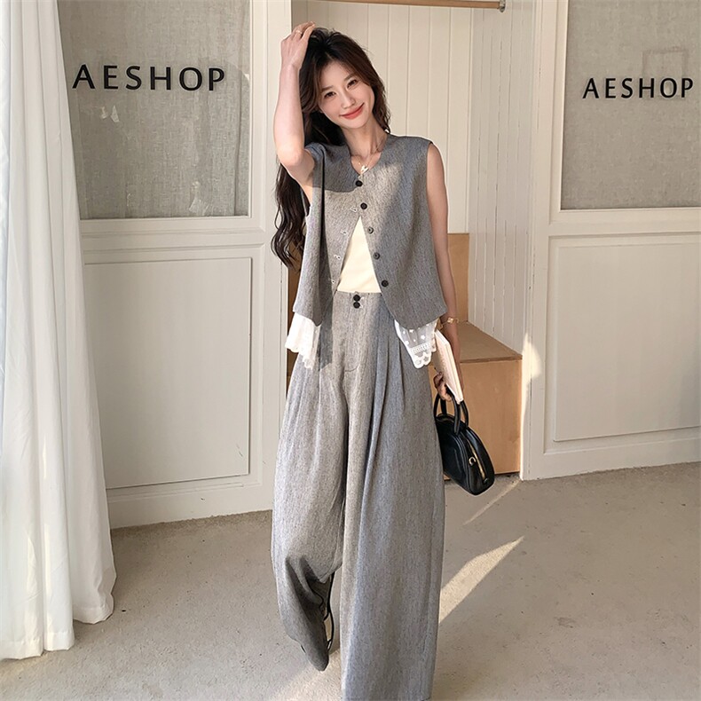 夏季新款【现货】时尚蕾丝拼接马甲套2C110-H9706-P155-K228,女装套装/套裙,2C110
