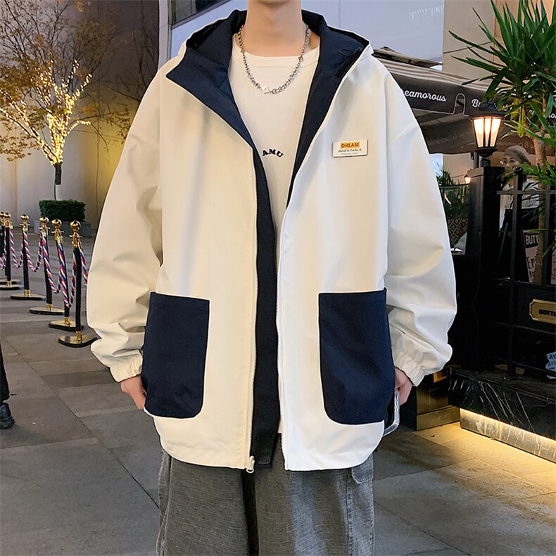 ！815A-MJ79022-70特 2025秋季两面穿上衣外套宽松休闲夹克男图片