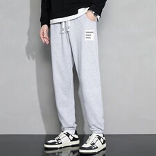 休闲裤男22秋冬新款舒适百搭运动裤潮牌修身工装裤学生卫裤Z907，男装休闲裤，星座815-2