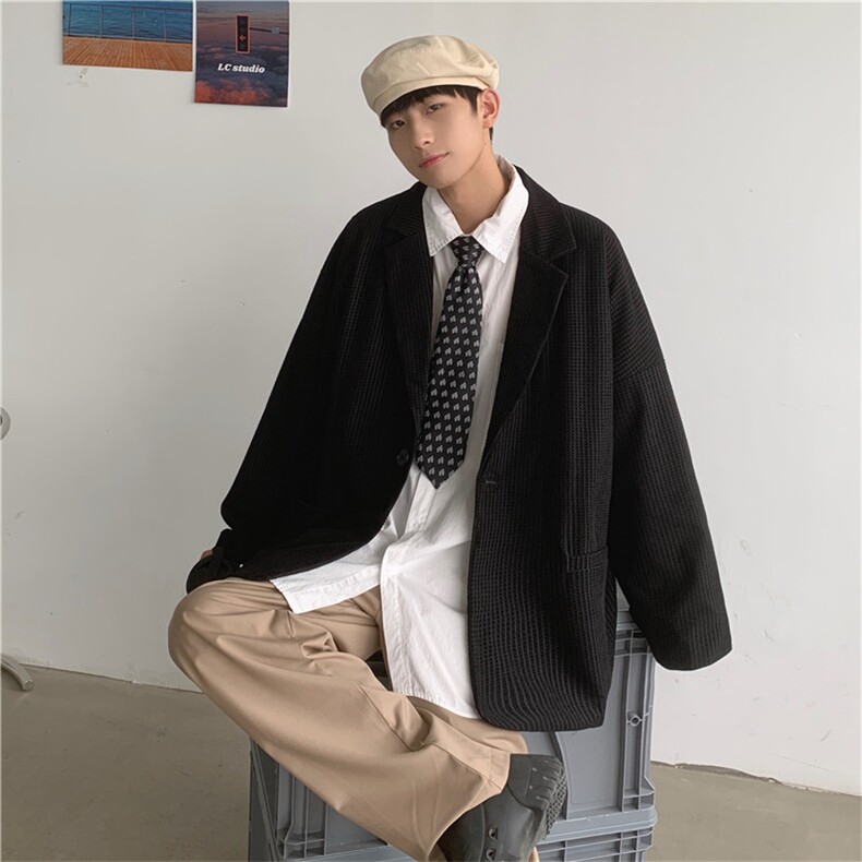 潮流帅气英伦质感休闲西服外套A338-1X28P70,男装西服,电商D325