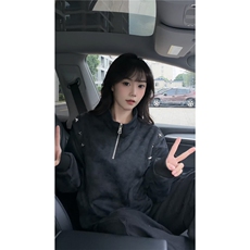 现货新款设计星星铆钉拉链立领休闲春款卫衣特P49加绒特P59，男装卫衣，电商B319