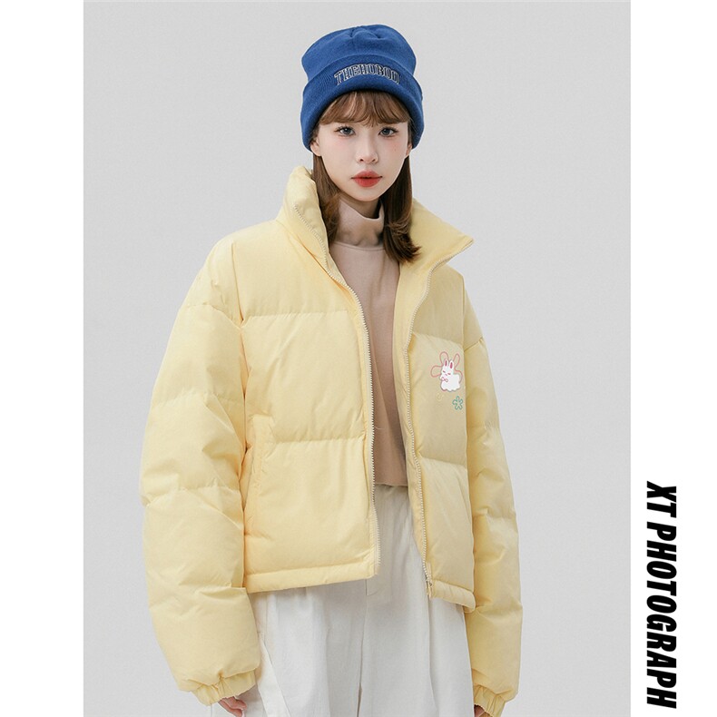 中性风新款冬季时尚百搭宽松字母印花棉服外套MY6500特批75控128,男装棉衣,电商A268