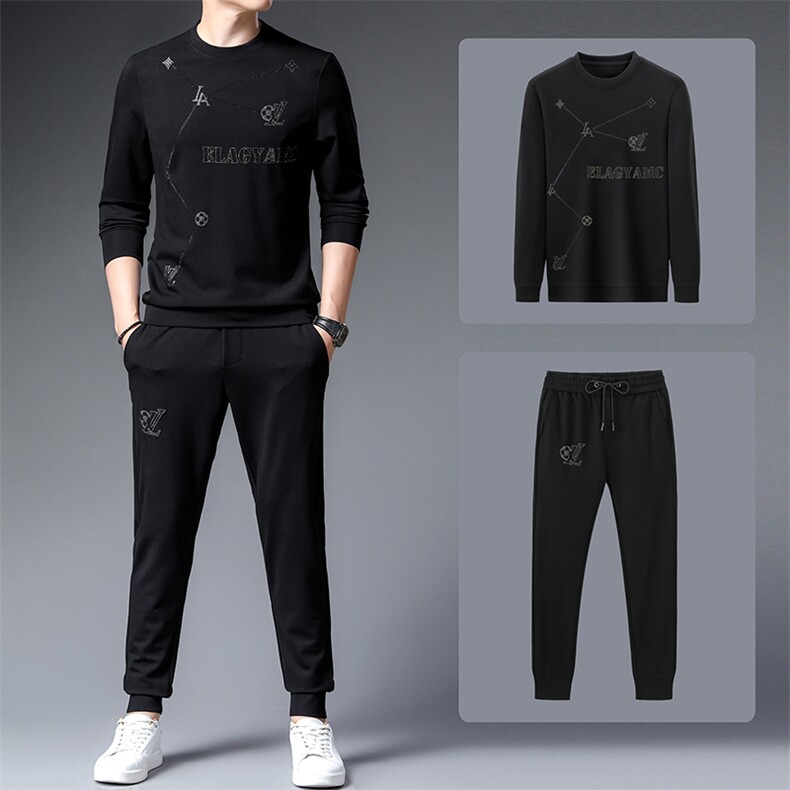 CA9815钱塘2020-2春秋新款时尚休闲帅气中青年男士套装P160,男装休闲套装,钱塘207-2