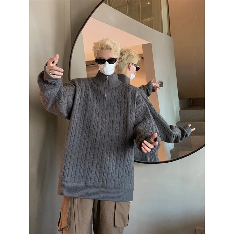 现货时尚休闲男装半拉链毛衣M453-特P50控88,男装针织衫/毛衣,星座608(原A046)
