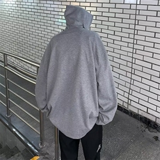 立领小众连帽卫衣男套头宽松百搭休闲上衣春秋情侣帽衫Q40/P52，男装卫衣，星座506