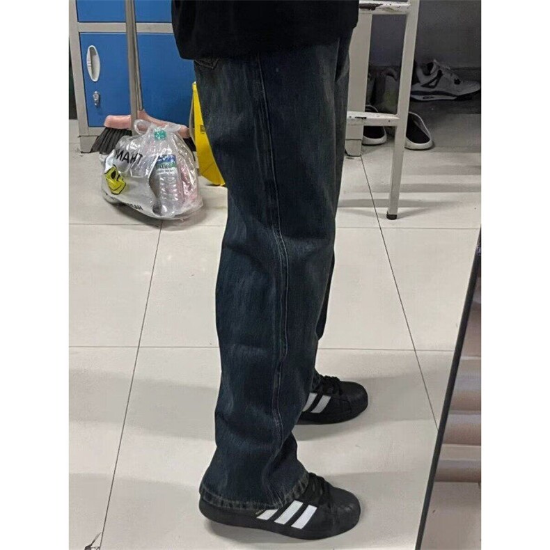 现货直筒牛仔裤男春秋季美式复古长裤新款vibe裤子潮WL7441-P48,男装牛仔裤,星座1008