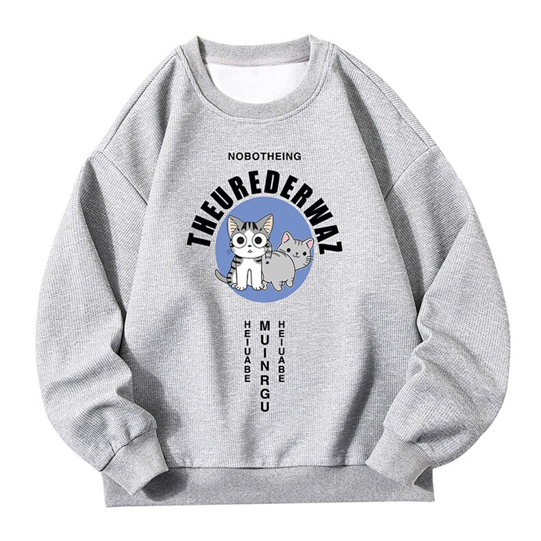 华夫格卫衣圆领卫衣长袖t恤男外套白底HW76160-P30加绒款-P40,男装卫衣,电商A040A