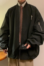 JK8103/P68秋装港风立领夹克男女外套棒球服防水大码潮工装上衣，男装夹克，电商A141