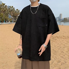 美式短袖男潮牌ins高级感男宽松夏季半袖衣服港风潮牌T0241-P30，男装T恤，星座308B-1