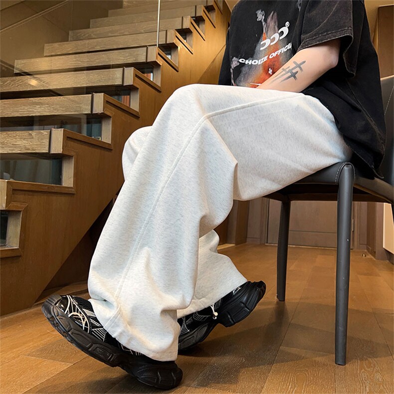 07春季新款宽松百搭直筒卫裤束脚抽绳运动裤潮XZ211-1-K2409-P55,男装休闲裤,星座211-1
