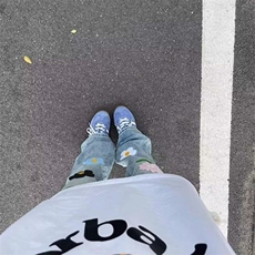 美式高街vibe风复古水洗花朵刺绣贴布牛仔裤男女微喇垂感潮流裤子，女装休闲裤，星座506A