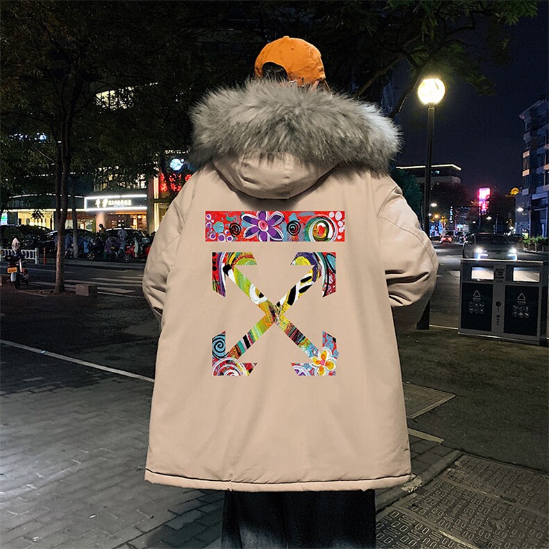 MM48169-P130冬季大毛领棉衣男士大码加厚棉袄男棉服,男装棉衣,电商A040