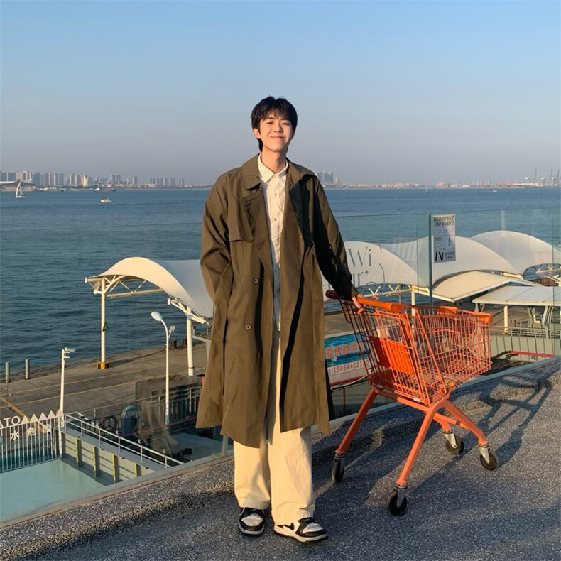 【2025秋冬】呢大衣女新款双排扣长款过膝风衣男大码男中长款大衣,男装风衣,星座112A