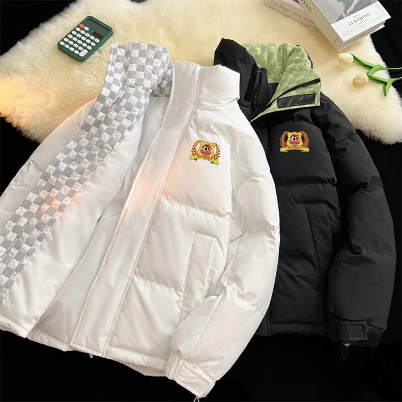 抖音得物品质深度库存三防面料假两件格子棉衣外套棉服66633特P85,男装棉衣,电商A486